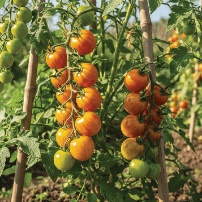 Sunrise Bumble Bee Tomato (Solanum lycopersicum)